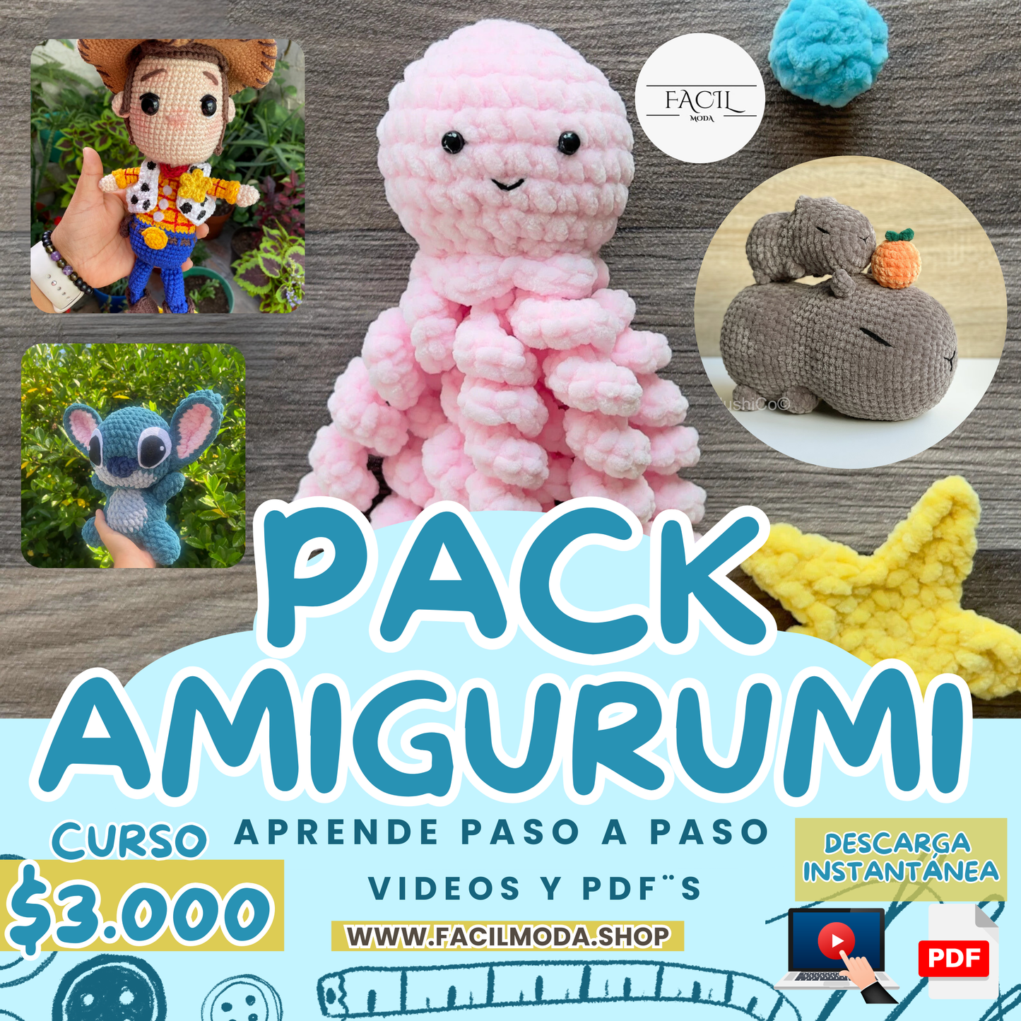 Curso Amigurumi para Principiantes: Aprende Paso a Paso a Tejer